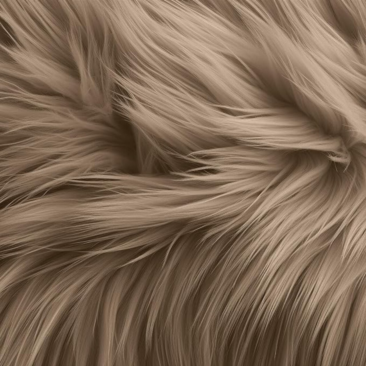 FabricLA | Faux Fur Round Circular Fluffy Shaggy Fabric | Use Round Faux Fur for Carpet, Play Mats, Bedroom, Christmas Decoration